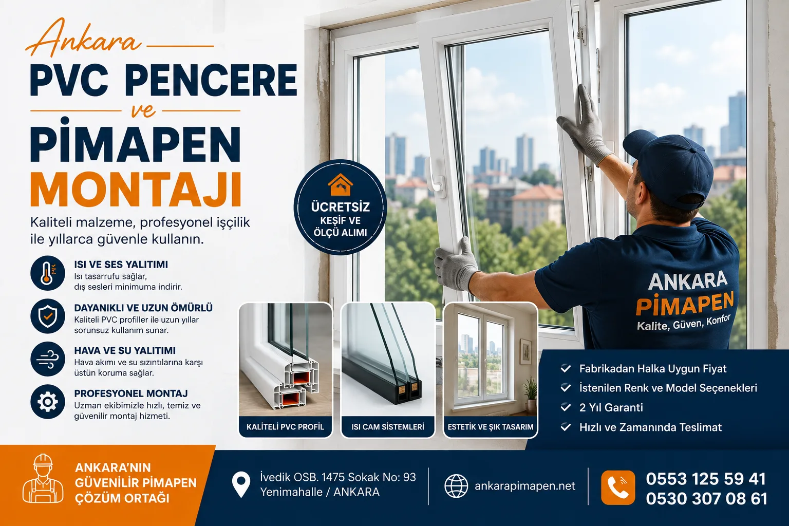 ankara pimapen pencere montaj