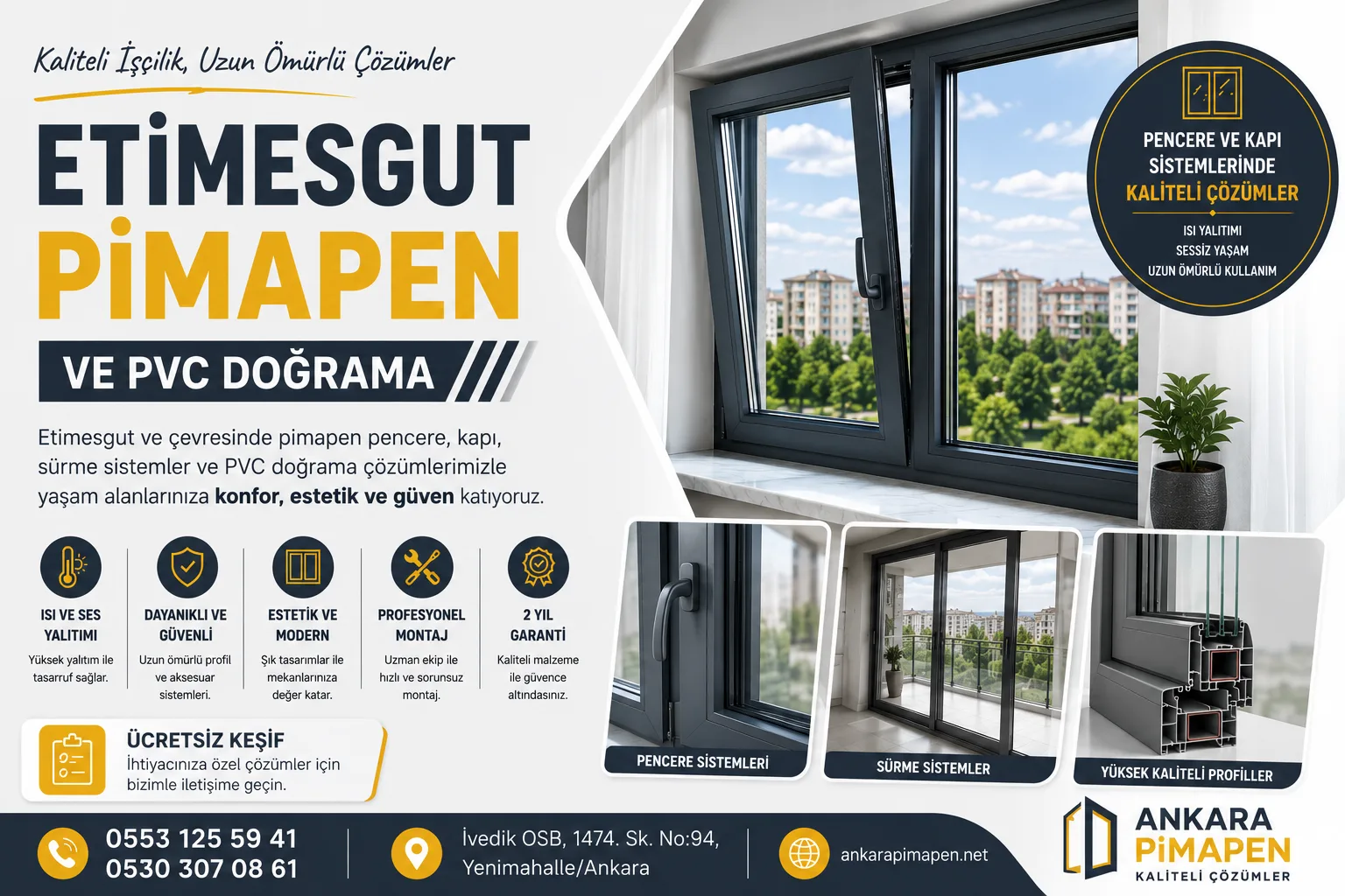 etimesgut pvc pimapen doğrama