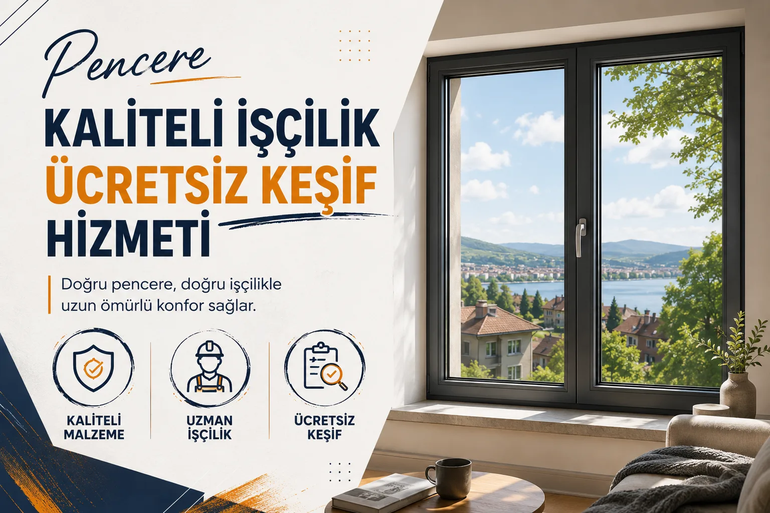 pencere kaliteli işçilik ücretsiz keşif