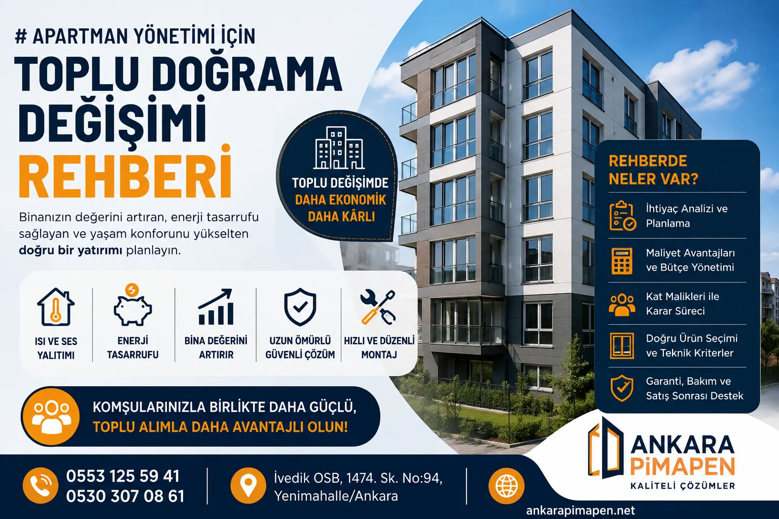 toplu doğrama değişim rehberi apartman