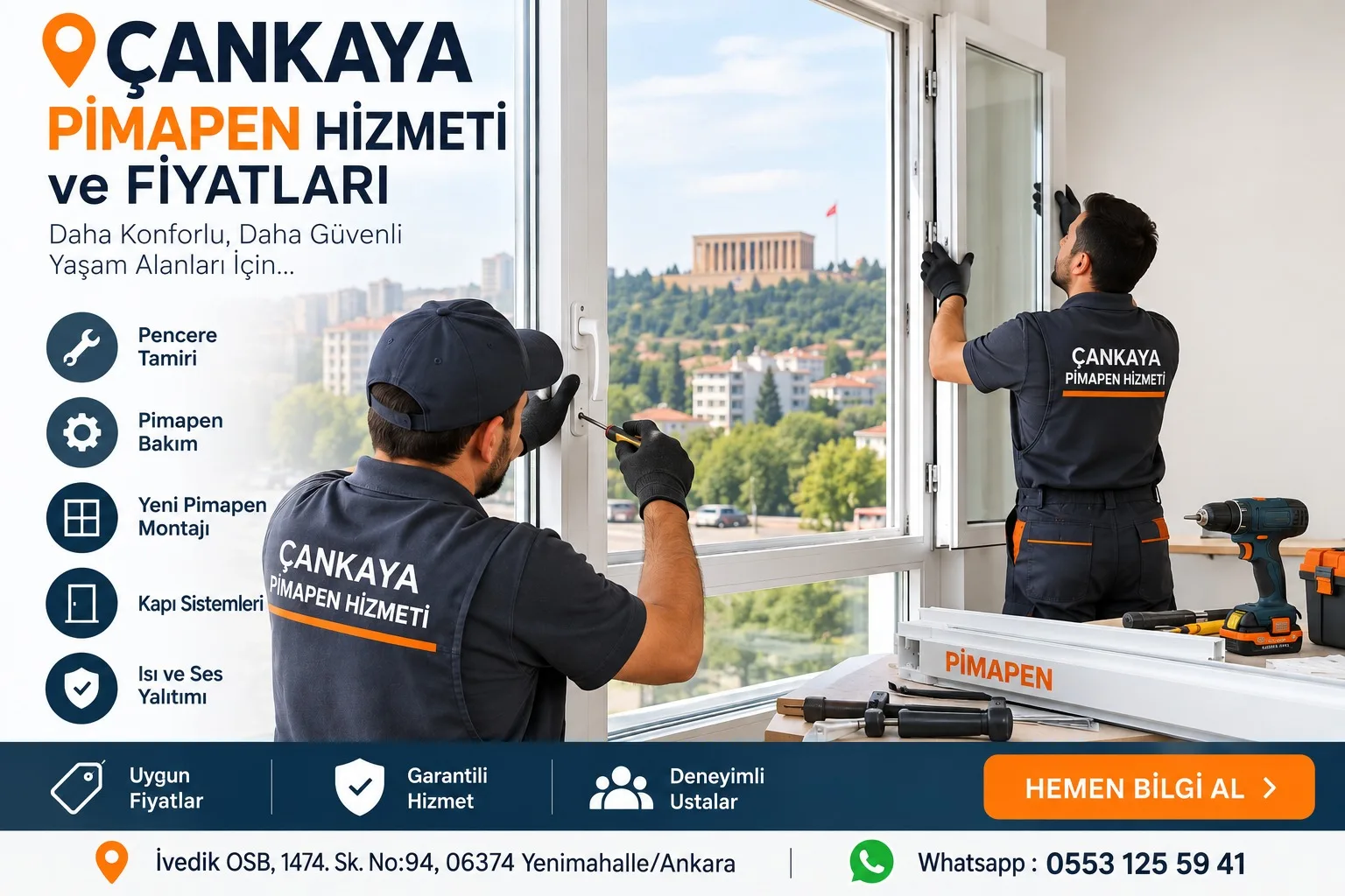 ankaya pimapen hizmeti ve fiyatları